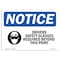 Signmission OSHA Sign, Drivers Glasses Required With Symbol, 10in X 7in Rigid Plastic, 10" W, 7" H, Landscape OS-NS-P-710-L-11563 - alternate 1